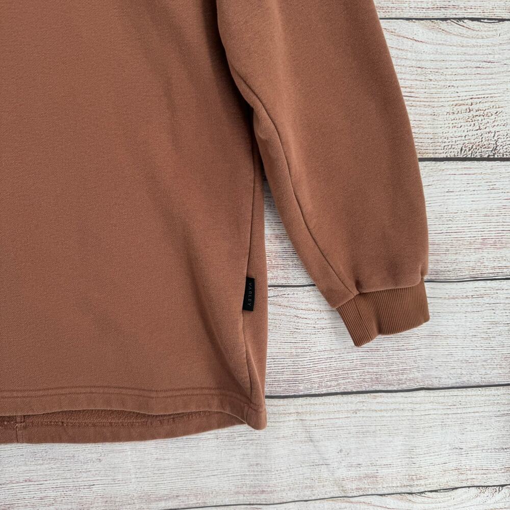 Varley Rowan Sweat Crewneck Sweatshirt Womens Large Brown Fleece - Picture 5 of 14